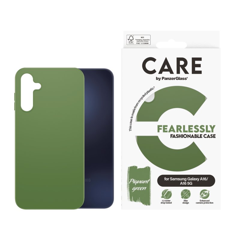 PanzerGlass CARE by Fashionable Case Green Samsung Galaxy A16 4G | A16 5G