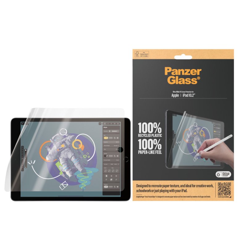 PanzerGlass GraphicPaper Screen Protector iPad 10.2'' (2019-2021) | Ultra-Wide Fit
