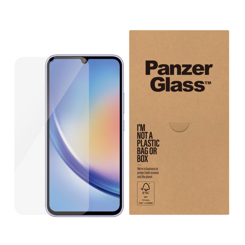 PanzerGlass Screen Protector Samsung Galaxy A34 5G | Ultra-Wide Fit Protection d'écran transparent 50 pièce(s)
