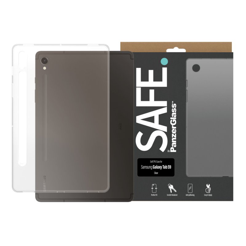 PanzerGlass SAFE. by TPU Case Transparent Samsung Galaxy Tab S9