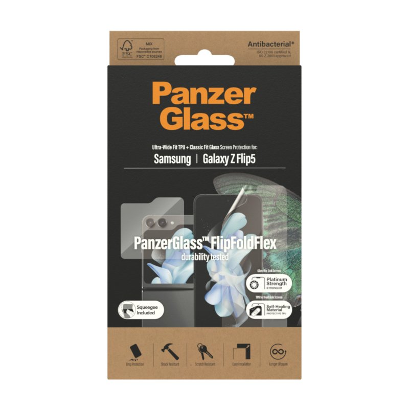 PanzerGlass Screen Protectors Samsung Galaxy Z Flip 5G | Glass & Film Protection d'écran transparent 1 pièce(s)