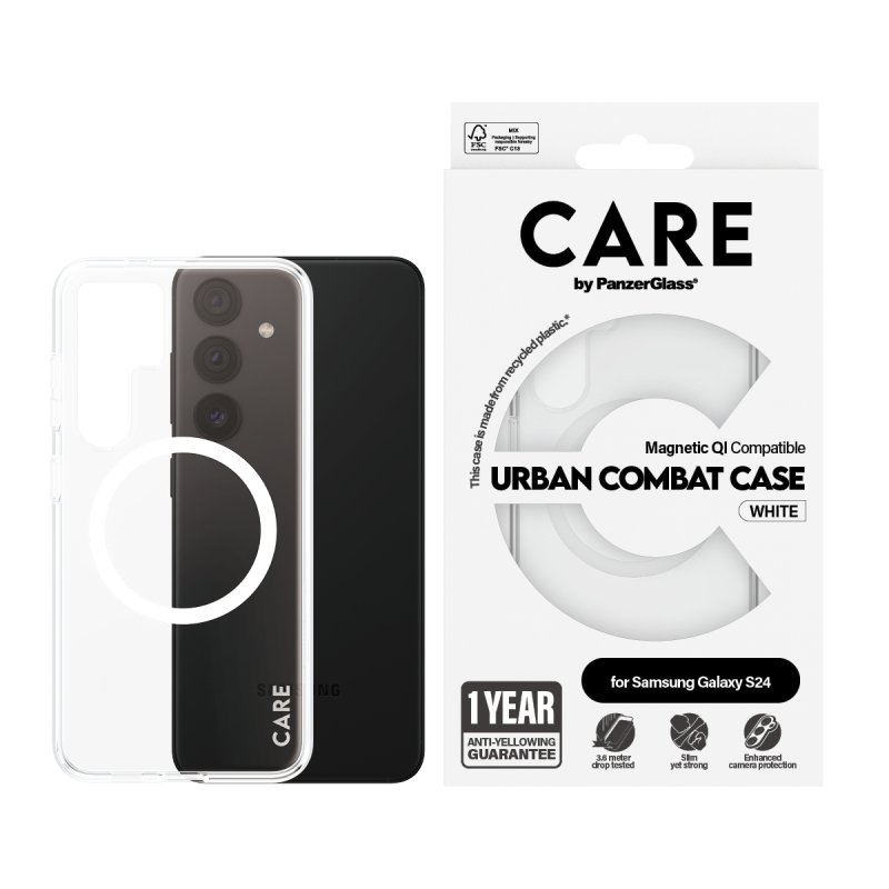 CARE Flagship Case Clear Frame Samsung S24