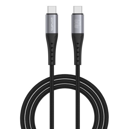 4smarts USB-C Kabel PrimeCord 60W 1.5m. schwarz