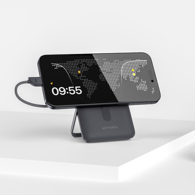 4smarts Enterprise Pocket 10000 mAh Wireless charging Grey