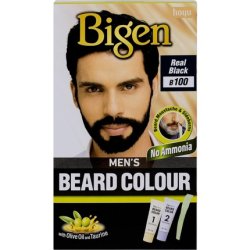 Bigen Beard Colour for Men Gray Hair Coverage in 10 Minutes No Ammonia 100 True Black