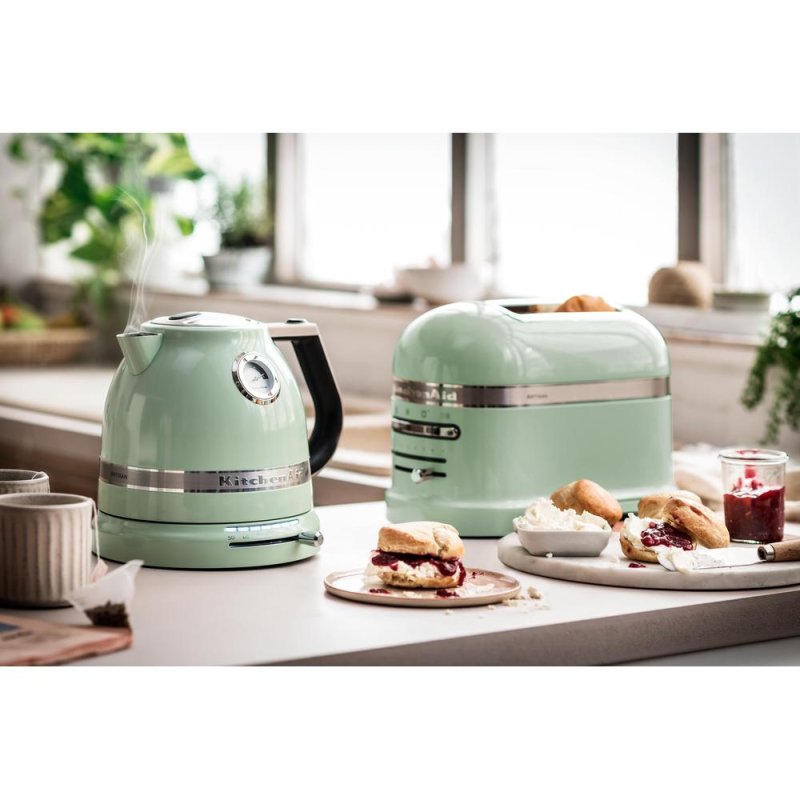 KitchenAid 5KEK1522EPT bouilloire 1,5 L 2400 W Noir, Vert, Acier inoxydable