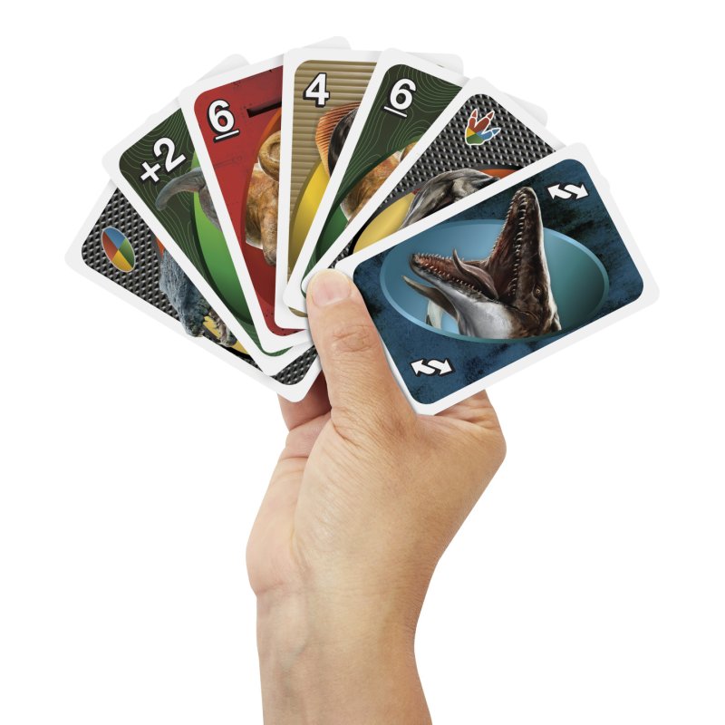 Games UNO-Jeu de cartes Jurassic World Renaissance-pour toute la famille