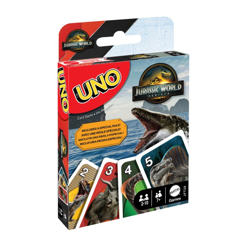 Games UNO-Jeu de cartes Jurassic World Renaissance-pour toute la famille