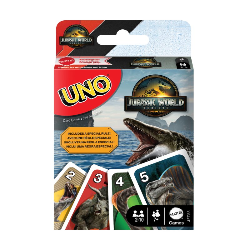 Games UNO-Jeu de cartes Jurassic World Renaissance-pour toute la famille
