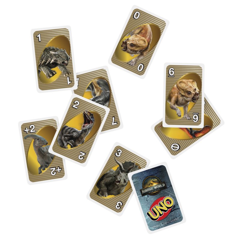 Games UNO-Jeu de cartes Jurassic World Renaissance-pour toute la famille