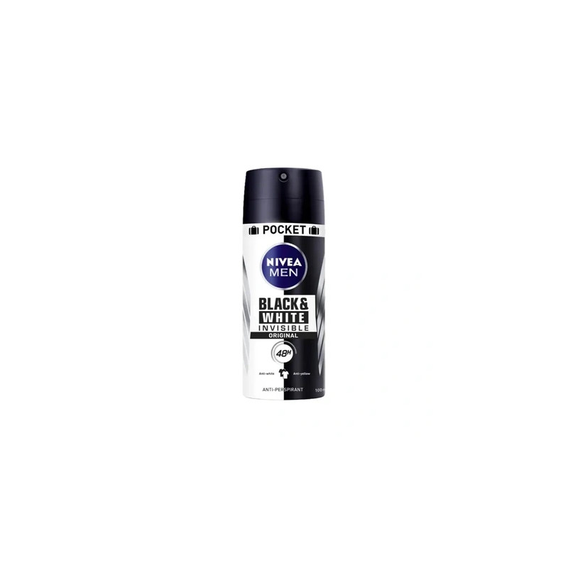 Nivea Men Black & White Invisible Original Deodorant Spray 100ml