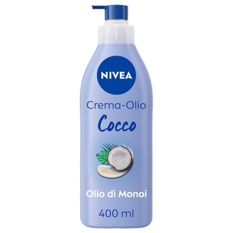 Nivea Coconut Oil Cream & Monoi Oil Moisturizer 400ml 48h Perfumed