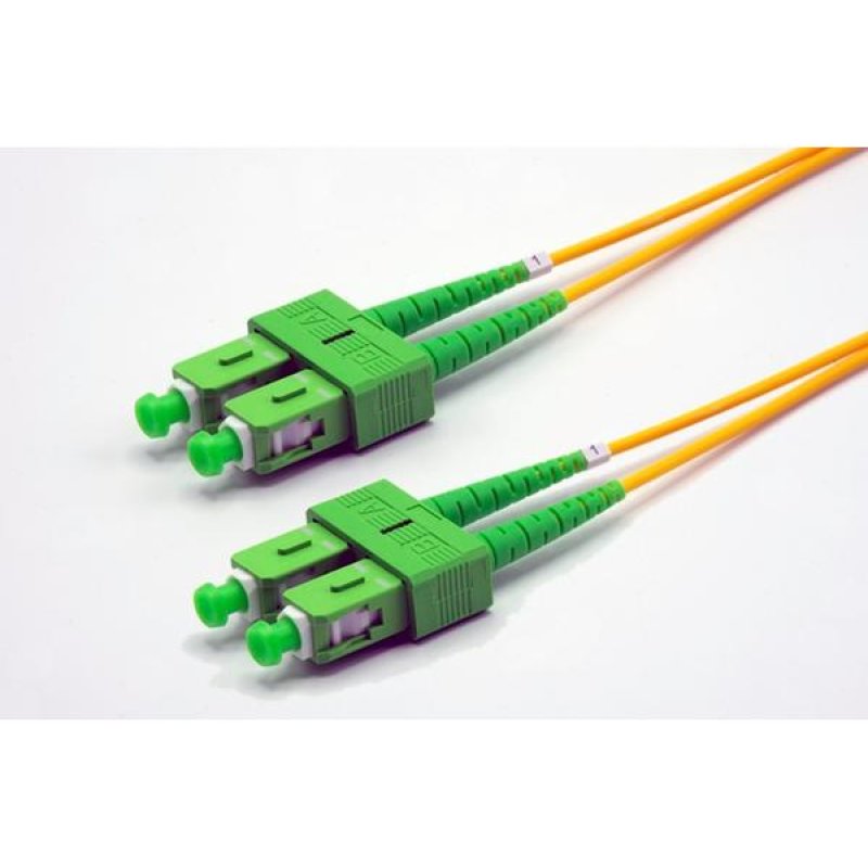 1m SC-APC/SC-APC G652D OS2 2.0mm LS0H yellow zip cord