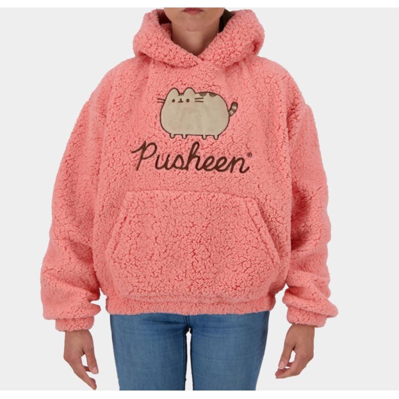 PUSHEEN - Pull à Capuche Teddy pour Femme (M)