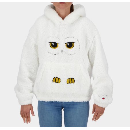 HARRY POTTER - Hedwige - Pull à Capuche Teddy pour Femme (S)