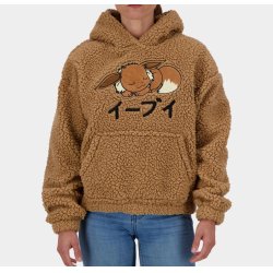 POKEMON - Evoli - Pull à Capuche Teddy pour Femme (XS)