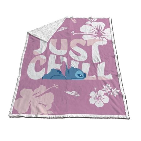 LILO & STITCH - Just Chill - Couverture Sherpa 130x170cm