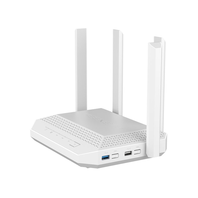 Keenetic Hero Routeur multi-Gigabit Wi-Fi 6 maillé AX3000 avec un commutateur intelligent 4 ports Gigabit et 1 port