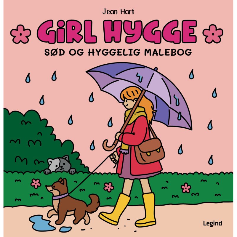 Girl Hygge - Cozy Coloring sød og hyggelig malebog