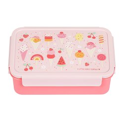 A little lovely company - Bento Lunch Box - Icecream - 22 x 7.5 x 14.5 cm