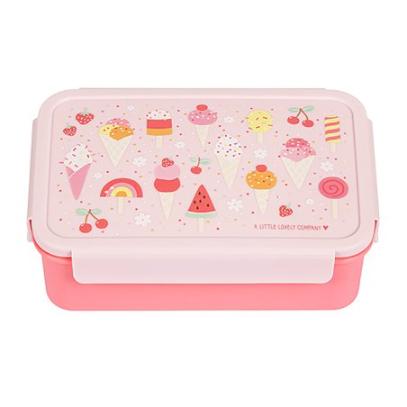 A little lovely company - Bento Lunch Box - Icecream - 22 x 7.5 x 14.5 cm