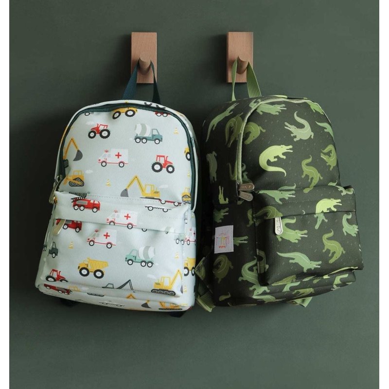 A little lovely company - Little Backpack - Vehicles - 22 x 30 x 10 cm