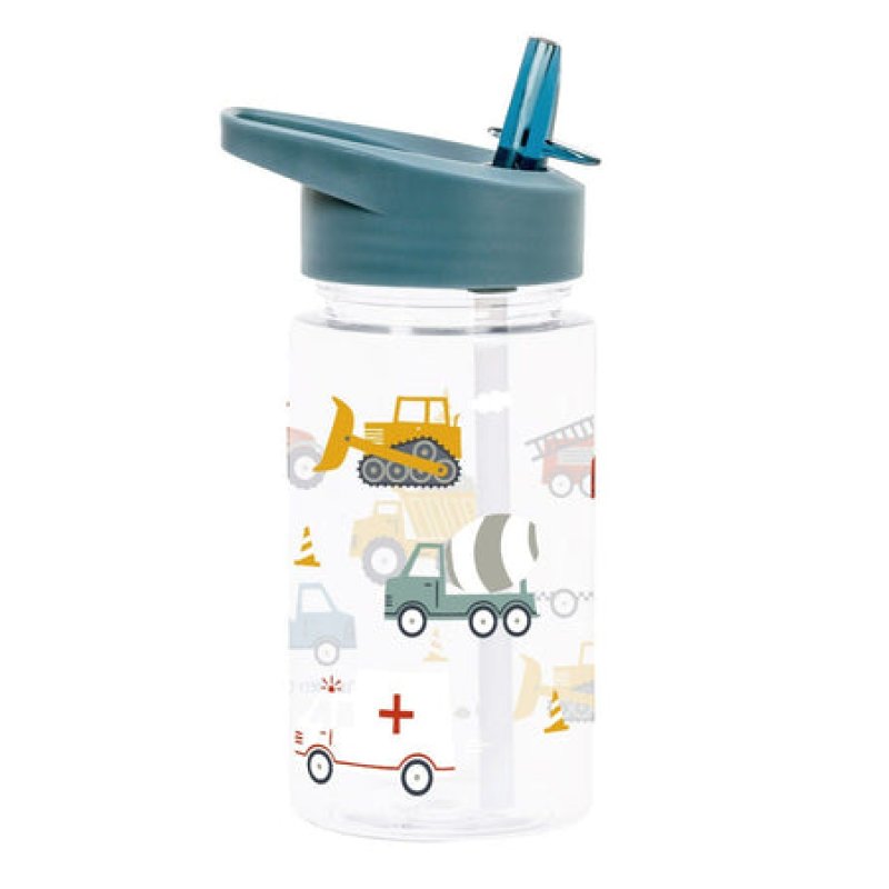 A Little Lovely Company Vehicles Daily usage 450 ml Polypropylene (PP), Tritan Light Blue, Transparent