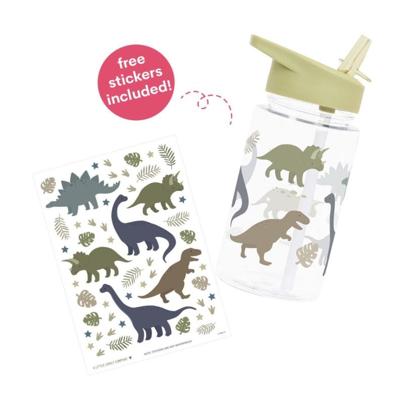 A little lovely company - Drink Bottle - Dinosaurs - 7.3 x 16.5 x 7.3 cm