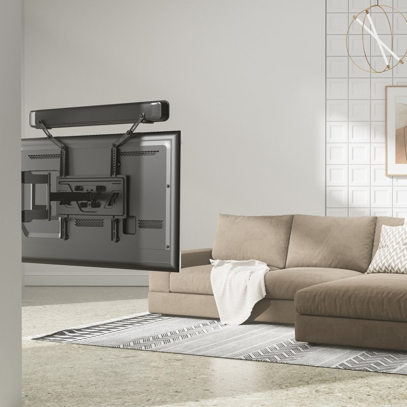 SOPORTE UNIVERSAL AISENS PARA BARRA DE SONIDO NEGRO