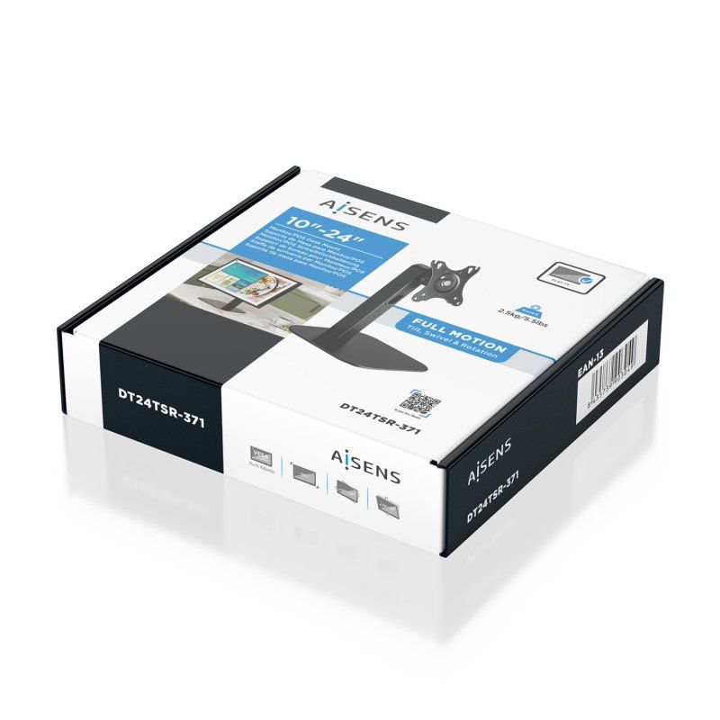 AISENS DT24TSR-371 support pour téléviseur 61 cm (24") Noir