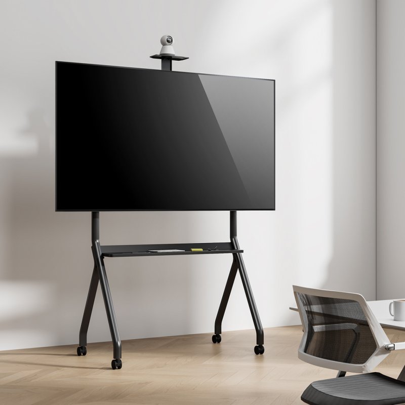 SOPORTE AISENS SUELO RUEDAS BANDEJA CAMARA PANTALLA 120KG 55-100