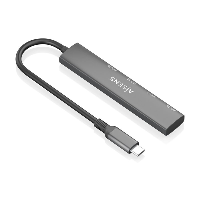 AISENS A109-0943 station d'accueil Avec fil USB 3.2 Gen 1 (3.1 Gen 1) Type-C Gris