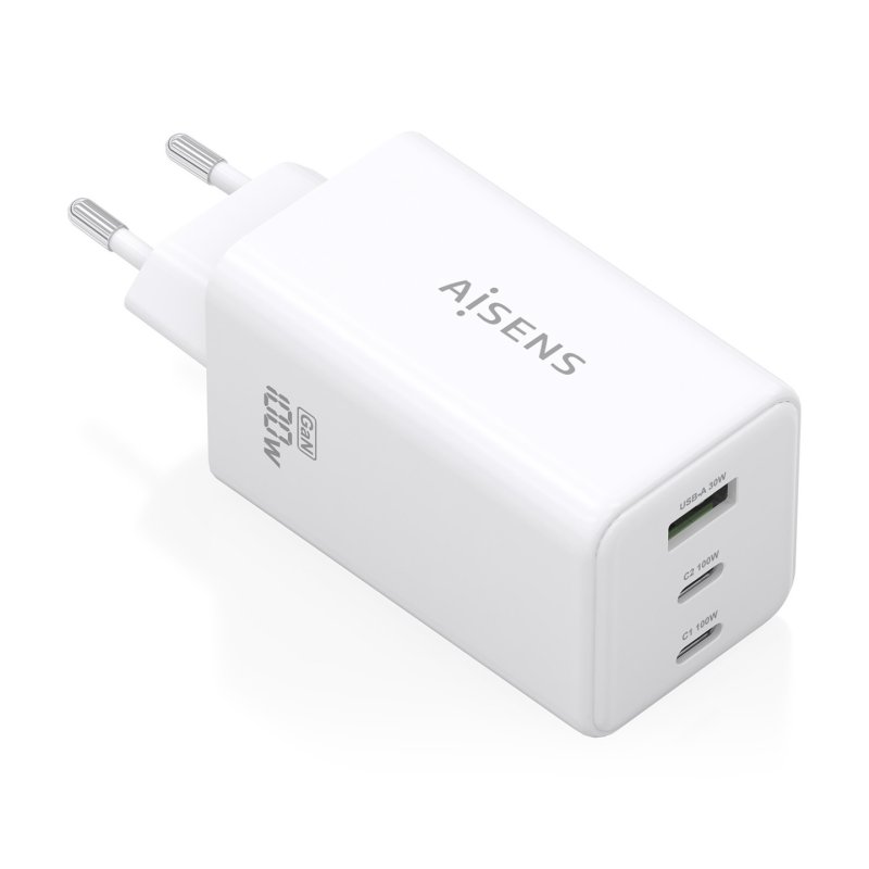 CARGADOR GAN AISENS 100W 2XUSB-C PD3.0 QC4.0 QC5.0 1XUSB-A QC3.0