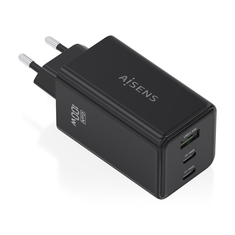 CARGADOR GAN AISENS 100W 2XUSB-C PD3.0 QC4.0 QC5.0 1XUSB-A QC3.0