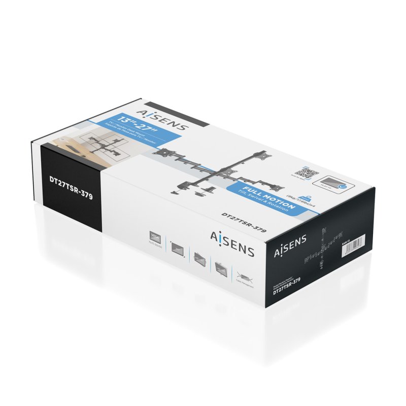 AISENS DT27TSR-379 support pour téléviseur 68,6 cm (27") Noir