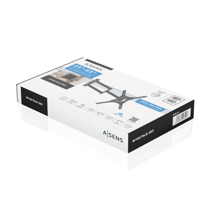 AISENS WT65TSLE-383 support pour téléviseur 165,1 cm (65") Noir