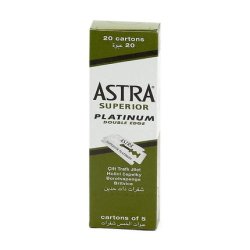 Astra Platinum Double Edge Safety Razor Blades 100 Count
