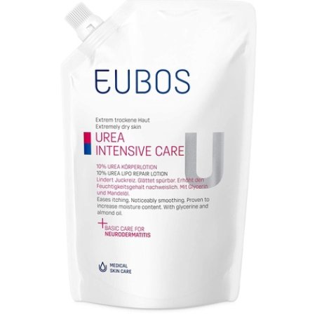 Eubos 10% Urea Body Lotion Refill Bag 400ml - Special Care Cream for Dry Skin