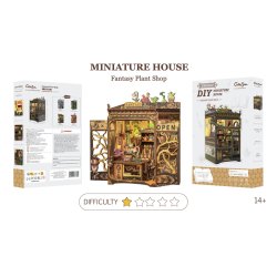 MINIATURE HOUSE -DIY-Magasin de Plantes Féériques -146pc Eclairage LED