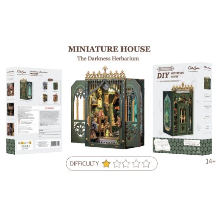 MINIATURE HOUSE - DIY - Herbier des Ténèbres - 97pc Eclairage LED