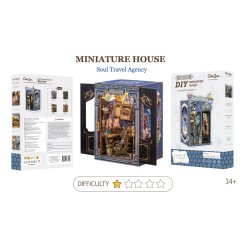 MINIATURE HOUSE - DIY -Agence de Voyages de l'Âme -97pc Eclairage LED