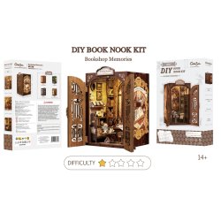 BOOK NOOK KIT - DIY - Librairie des Mémoires - 127pc Eclairage LED