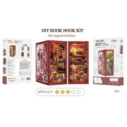 BOOK NOOK KIT - DIY - La Légende de Mulan - 298pc Eclairage LED