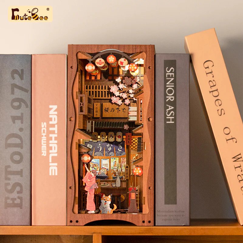 BOOK NOOK KIT - DIY - Sous l'Arbre de Sakura - 214pc Eclairage LED