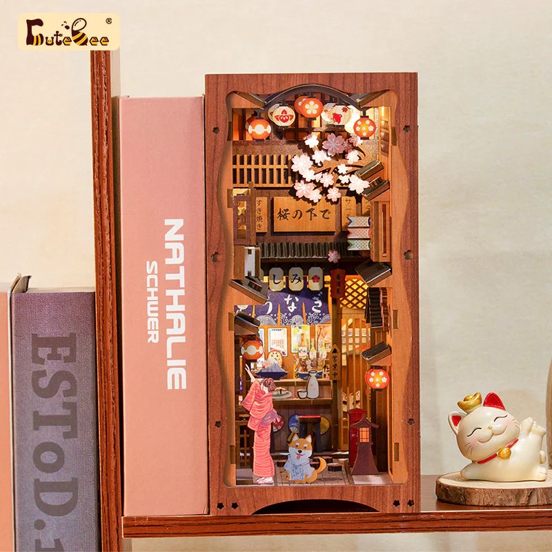 BOOK NOOK KIT - DIY - Sous l'Arbre de Sakura - 214pc Eclairage LED