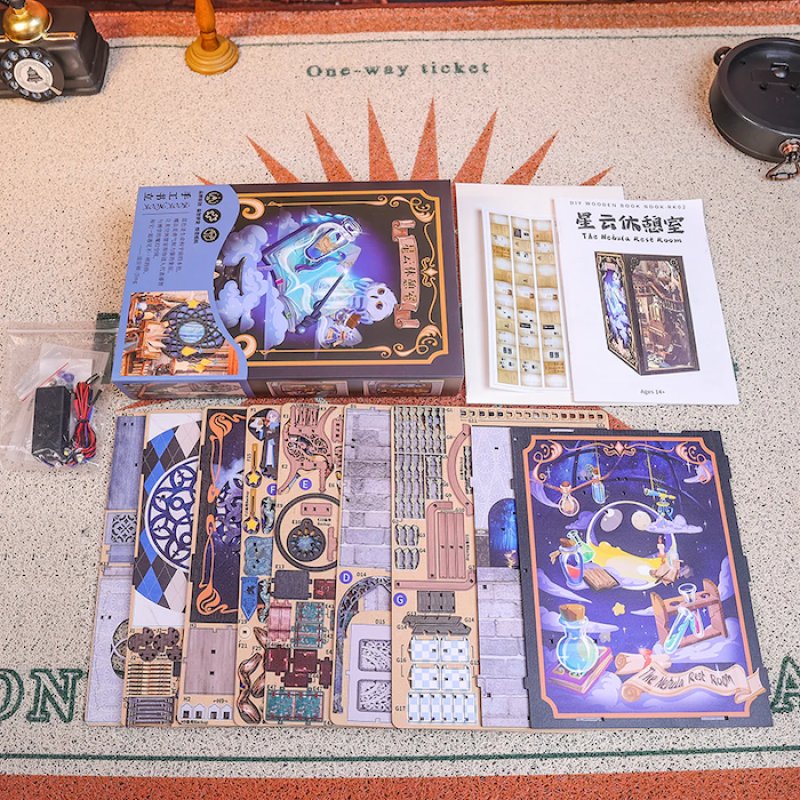 BOOK NOOK KIT - DIY - Salle Commune Nebula - 350pc Eclairage LED