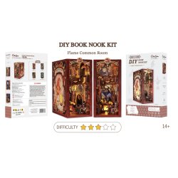 BOOK NOOK KIT - DIY - Salle Commune Flâme - 226pc Eclairage LED