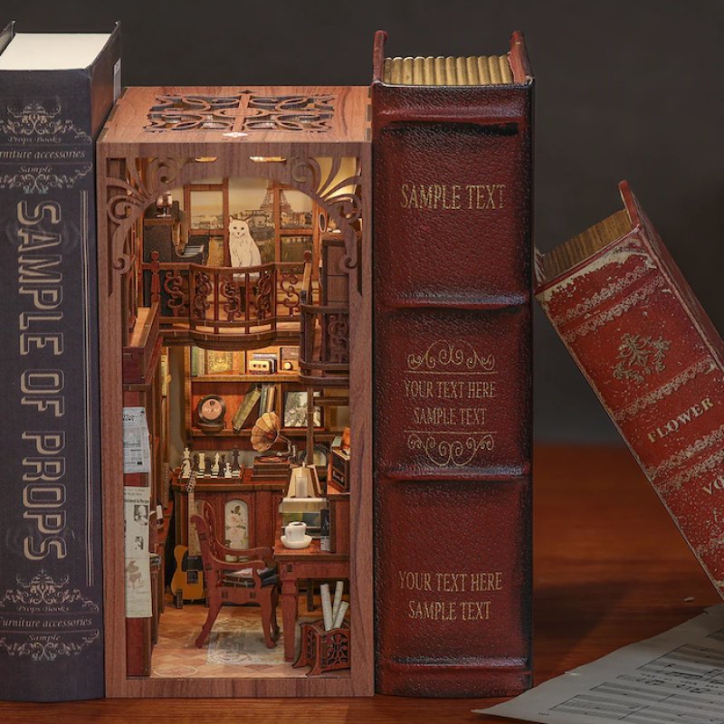 BOOK NOOK KIT - DIY - Le Rythme Secret - 355pc Eclairage LED