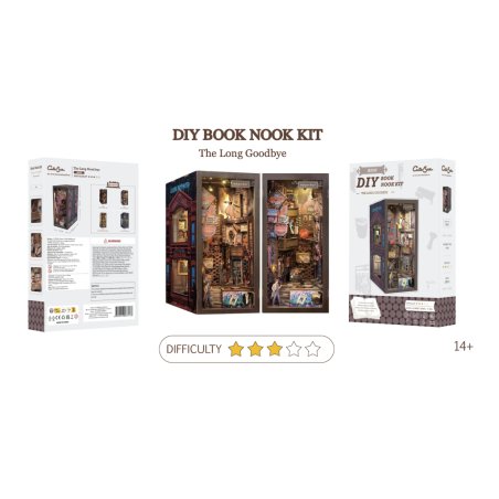 BOOK NOOK KIT - DIY - Le Long Adieu - 238pc Eclairage LED