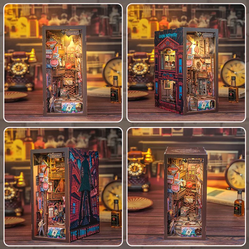 BOOK NOOK KIT - DIY - Le Long Adieu - 238pc Eclairage LED